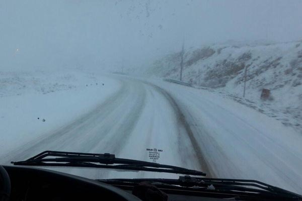 بارش برف در راه خراسان شمالی