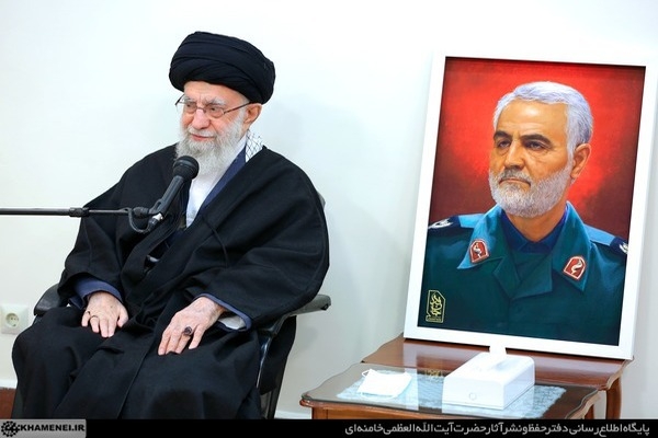 دیدار اعضای ستاد بزرگداشت سردار سلیمانی با رهبری