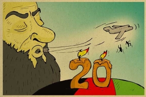 &laquo;نقش آمریکا در افعانستان&raquo; در دستان کارتونیست&zwnj;های بجنوردی