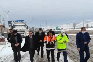 بازدید مسئولان استانی و شهرستانی از راهدارخانه امین الله بجنورد