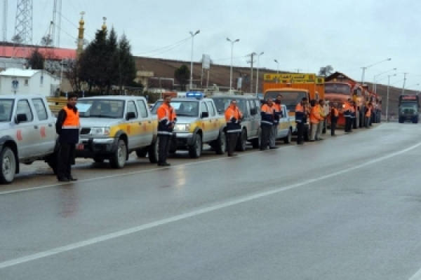 آمادگی راهداران خراسان شمالی برای زمستان امسال / رژه خودرویی