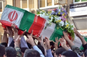 پیکر ناجی زائران اربعین در بجنورد تشییع شد