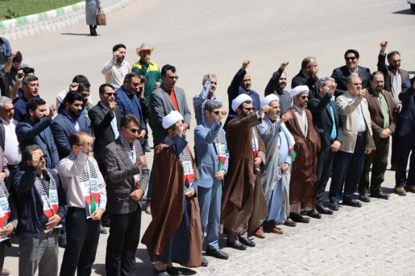 تجمع دانشگاهیان بجنوردی در حمایت از خیزش دانشجویان آمریکا و اروپا